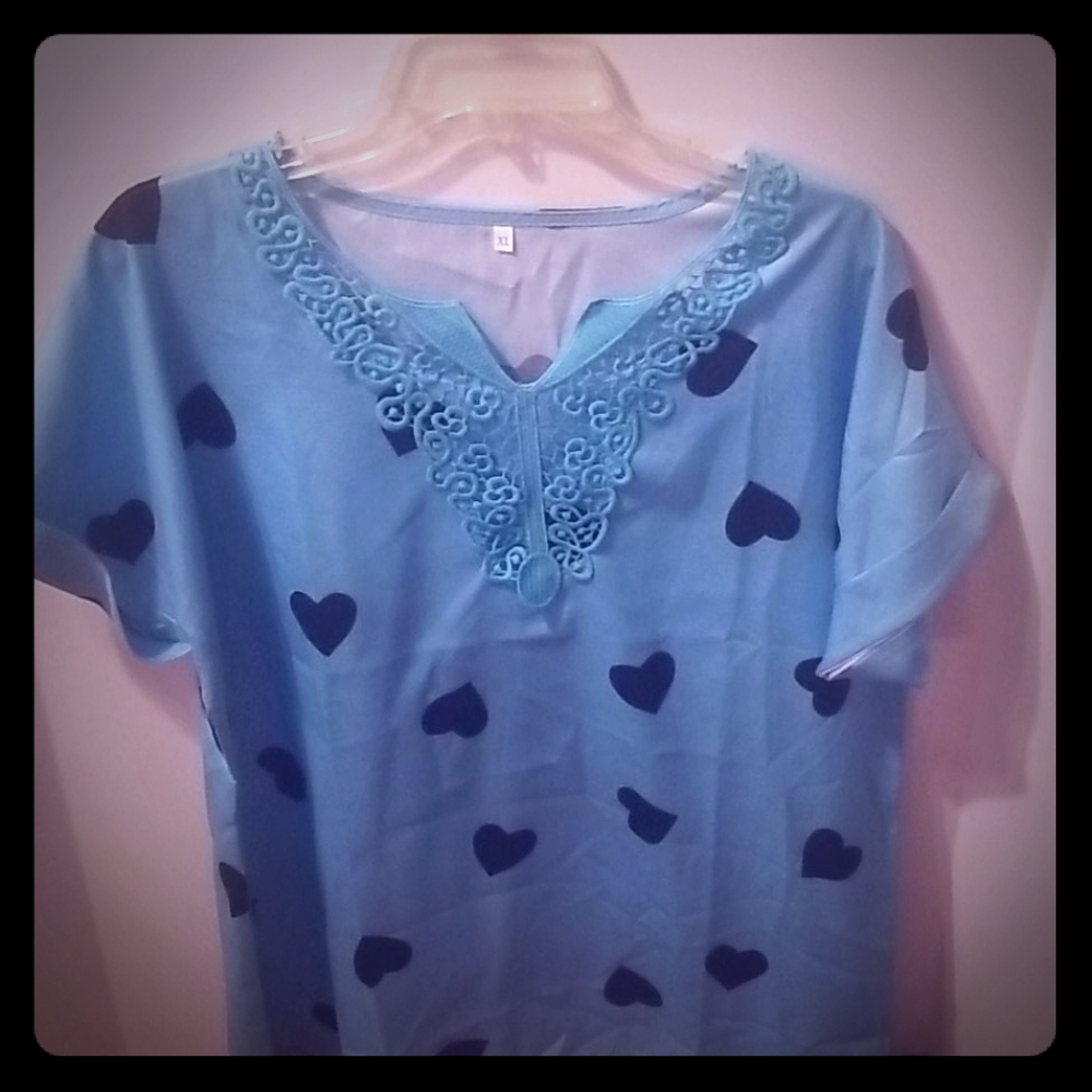 🖤 Womens Black Hearts 🖤  Top